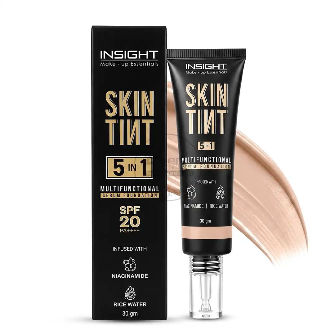 Insight Cosmetics Skin Tint 5 In 1 Multifunctional Serum Foundation SPF 20 - 30gm