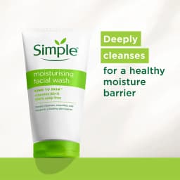 Simple Kind To Skin Moisturising Facial Wash 150ml thumbnail 2