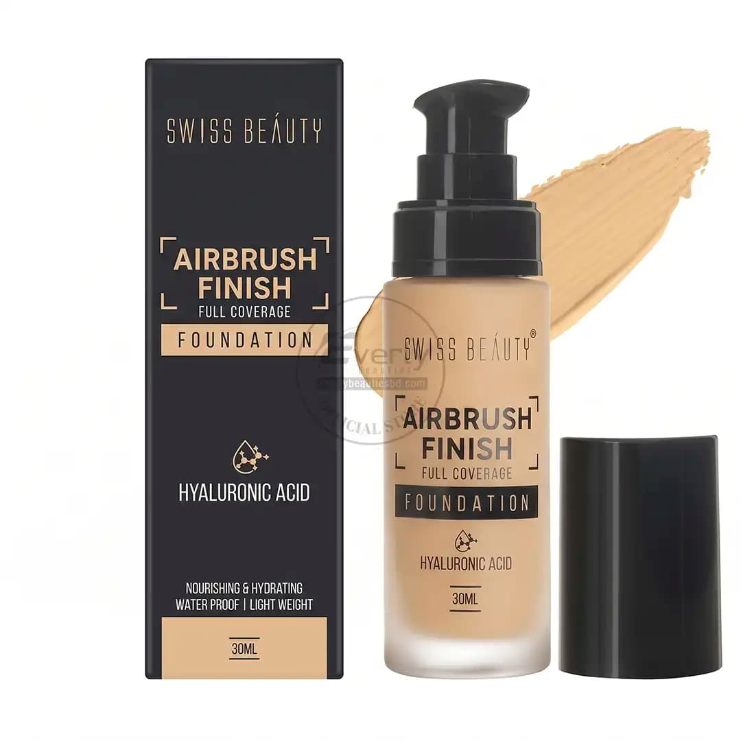 Swiss Beauty Airbrush Finish Full Coverage Foundation - 30ml