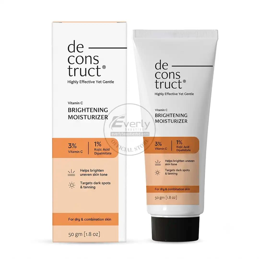Deconstruct Brightening Moisturizer - 3% Vitamin C + 1% Kojic Acid Dipalmitate, 50gm