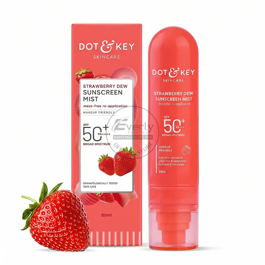 Dot & Key Strawberry Sunscreen Face Mist SPF 50+ PA+++ - 80ml