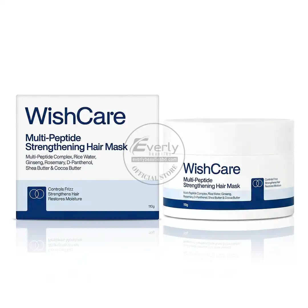 WishCare Multi-Peptide Strengthening Hair Mask for Frizz, Breakage & Damaged Hair - 110gm